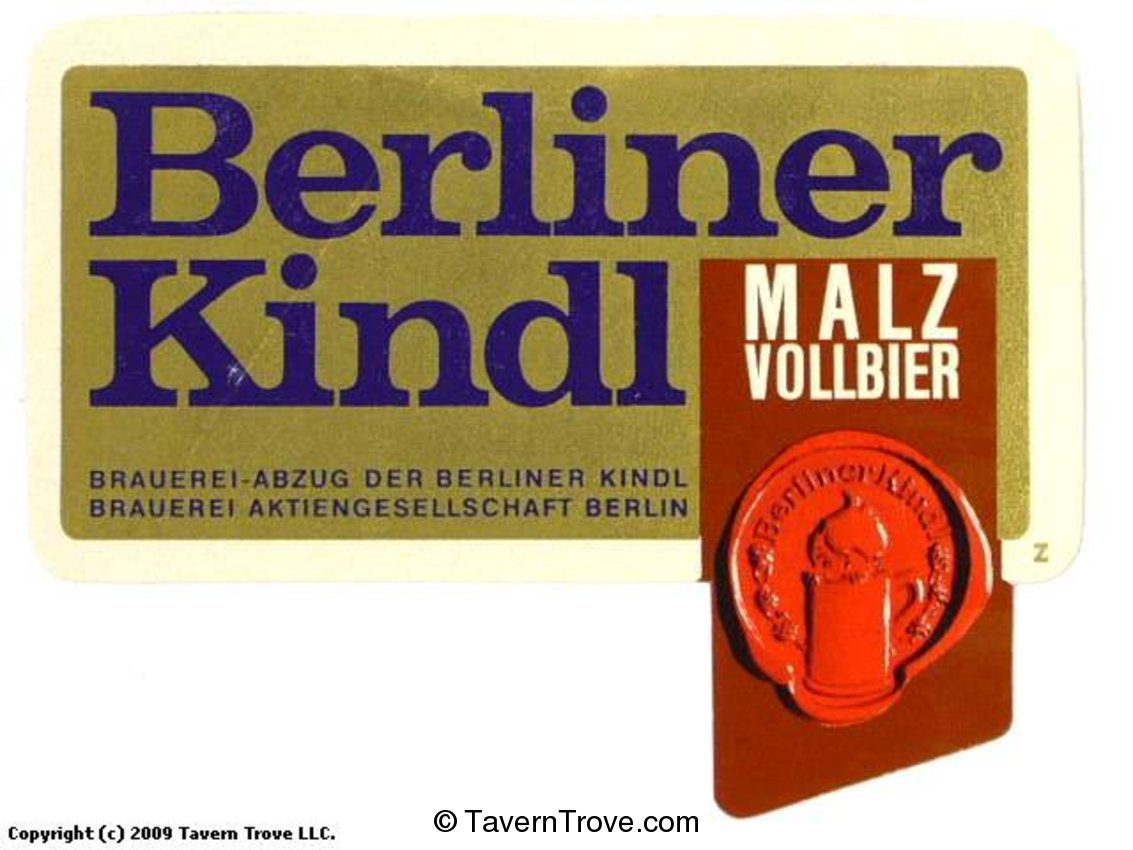 Berliner Kindl Malz Vollbier