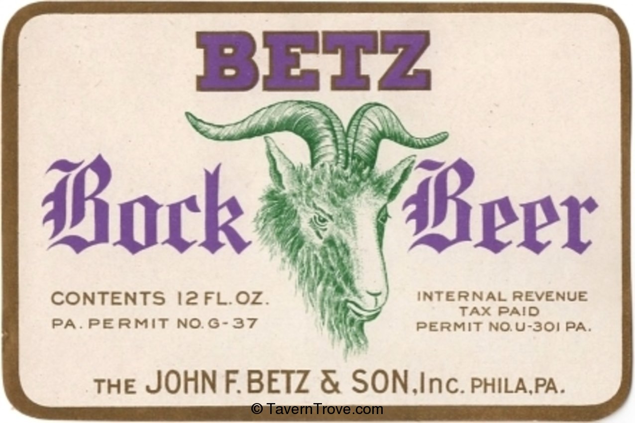 Betz Bock Beer 
