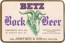 Betz Bock Beer 