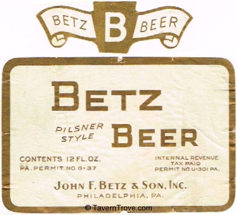 Betz Pilsener Style Beer