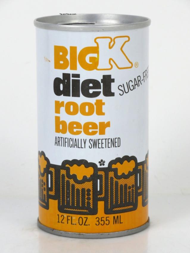 Big Kroeger K Diet Root Beer (dented) Cincinnati Ohio