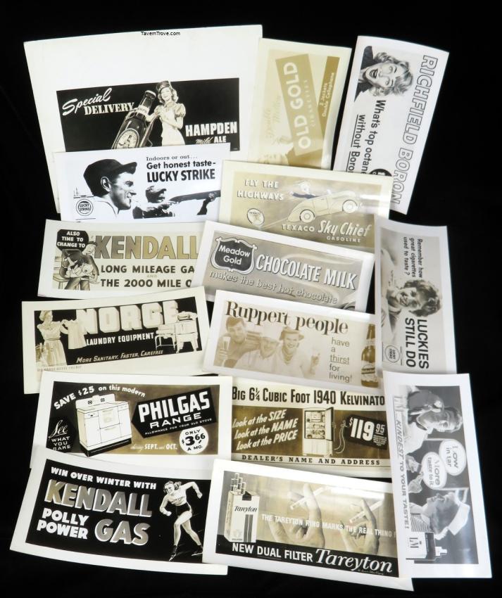 Billboard Mockup Photos lot of 15 Ruppert Beer Hampden Ale Norge Kendall Gas