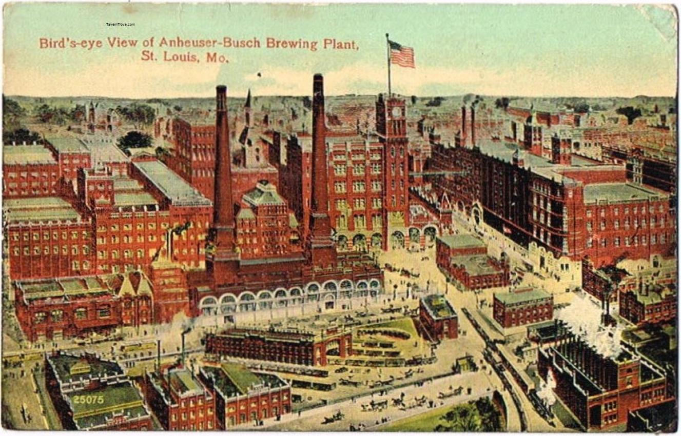 Anheuser-Busch Brewery Factory View 25075 (Big Flag) DB