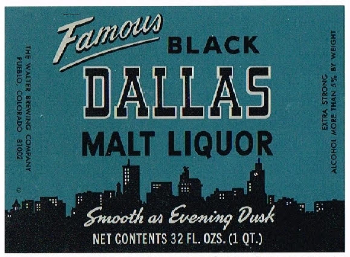 Black  Dallas Malt Liquor