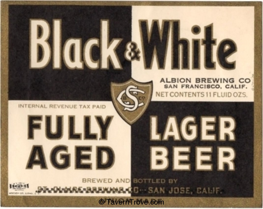 Black & White Lager Beer