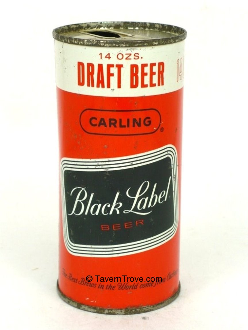 Item 74279 1964 Black Label Beer Tab Top Can T14010V