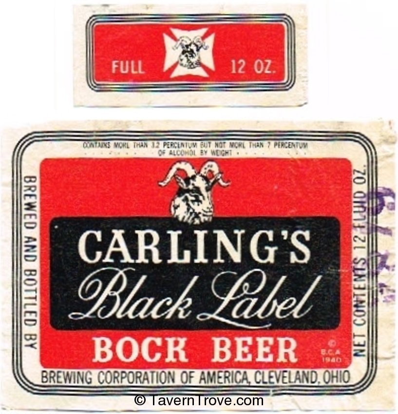 Black Label Bock Beer 