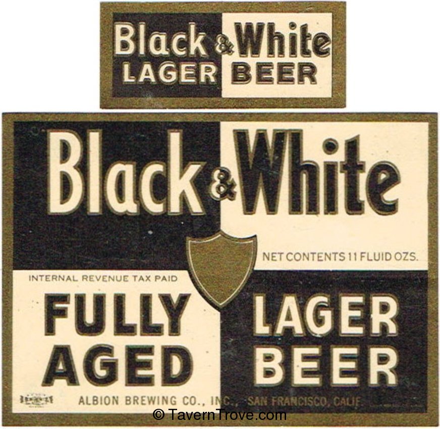 Black & White Lager  Beer