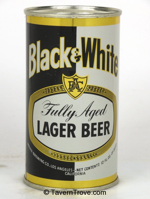 Black & White Lager Beer