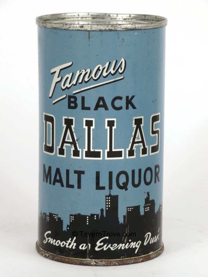 Item 20217 1963 Black Dallas Malt Liquor Flat Top Can 3719