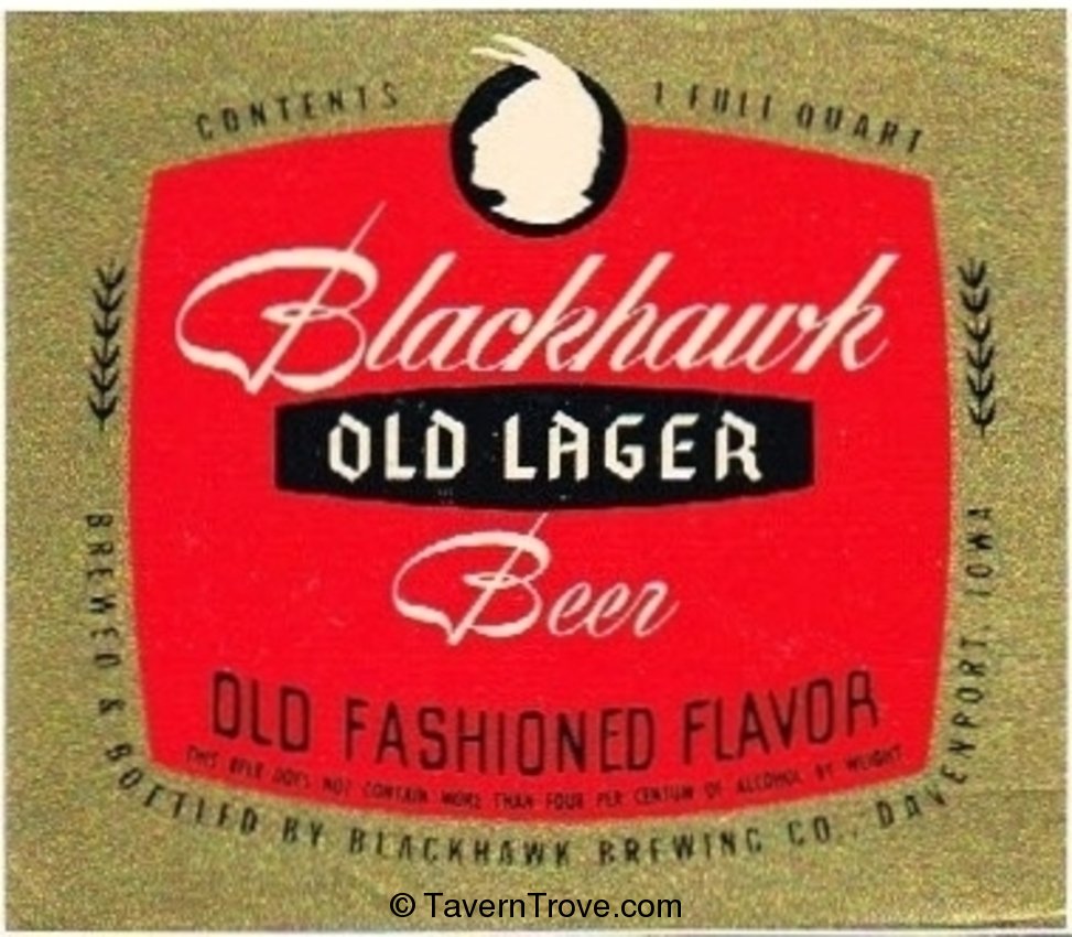 Blackhawk Old Lager Beer 