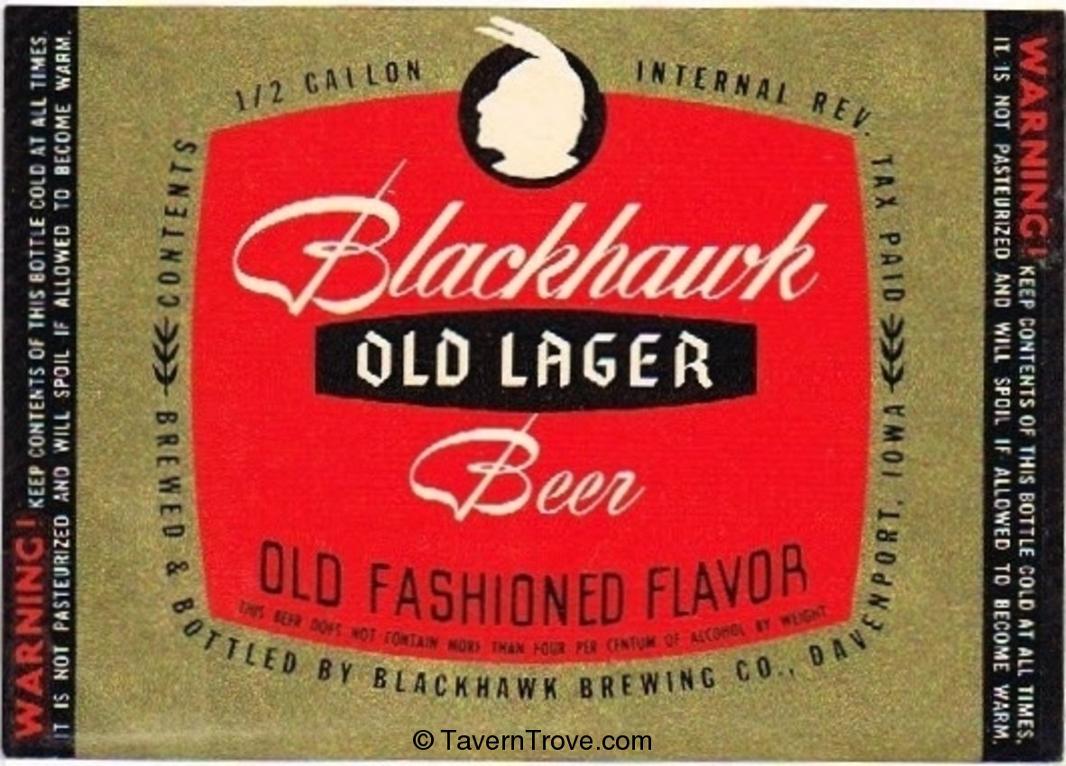 Blackhawk Old Lager Beer 