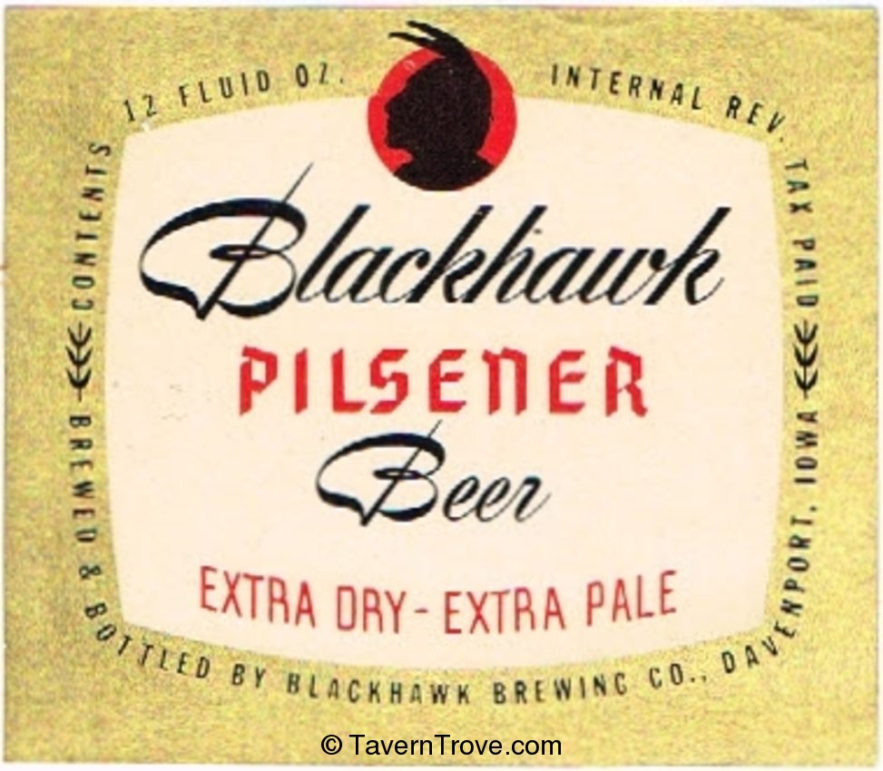Blackhawk Pilsener Beer 