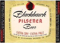 Blackhawk Pilsener Beer 