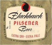 Blackhawk Pilsener Beer 