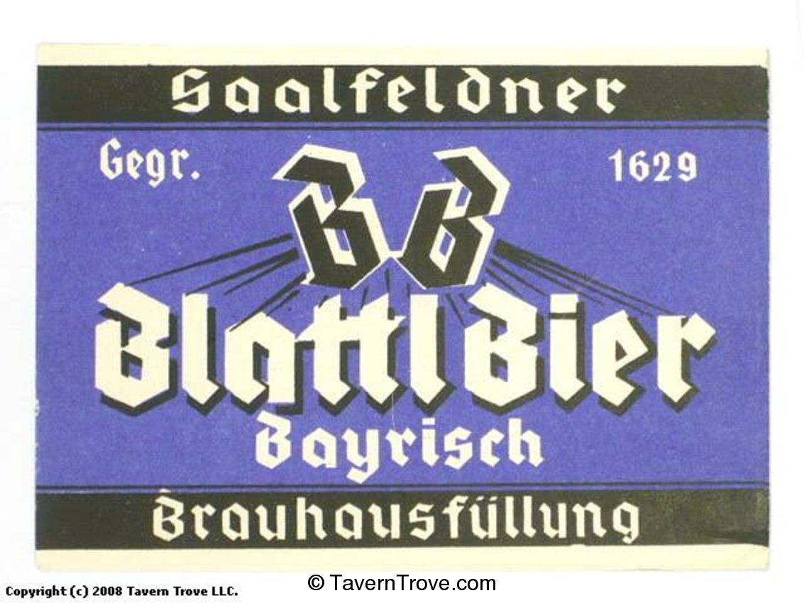 Blattl Bier Bayrisch