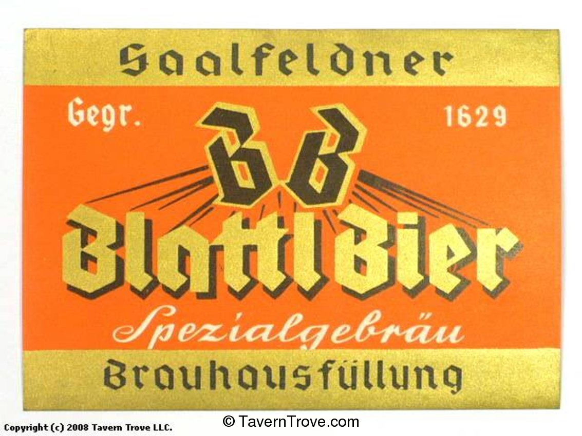 Blattl Bier Spezialgebr
