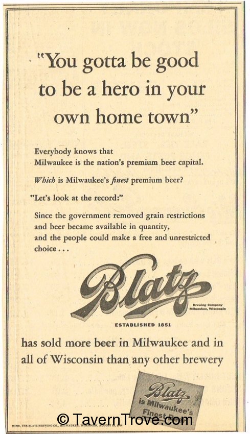 Blatz Beer