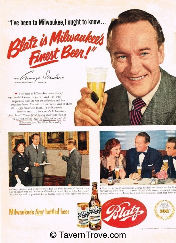 Blatz Beer Testimonial