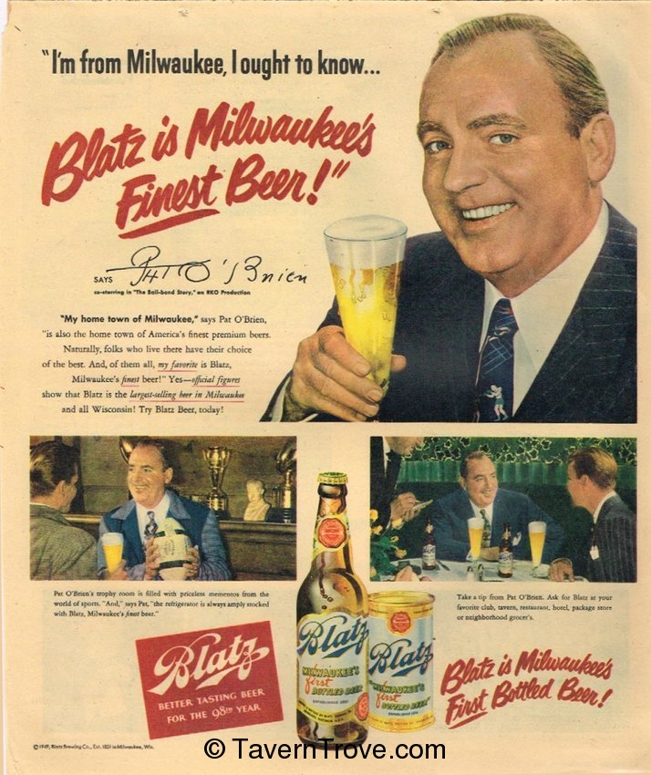 Blatz Beer Testimonial