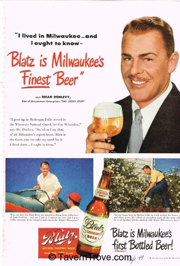 Blatz Beer Testimonial