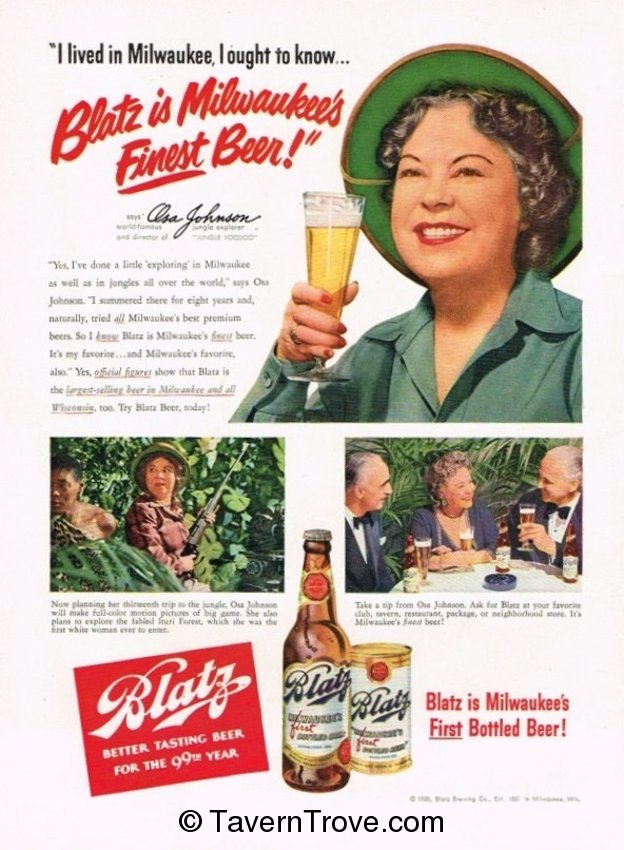 Blatz Beer Testimonial