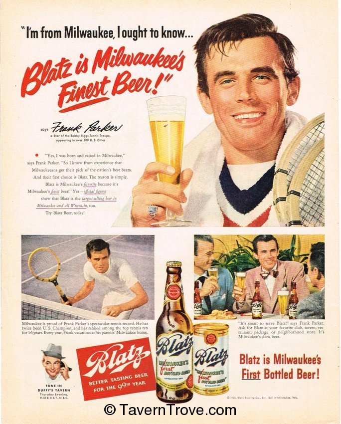 Blatz Beer Testimonial