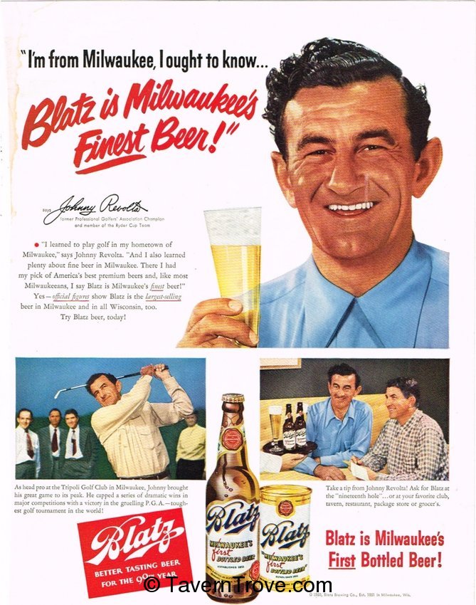 Blatz Beer Testimonial