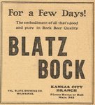 Blatz Bock Beer