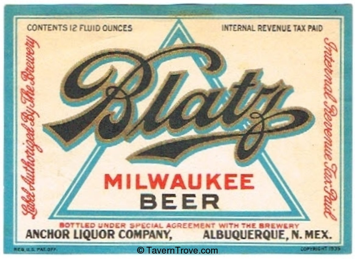 Blatz Milwaukee Beer (79mm)