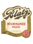 Blatz Milwaukee Beer