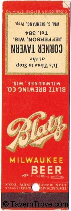 Blatz Milwaukee Beer