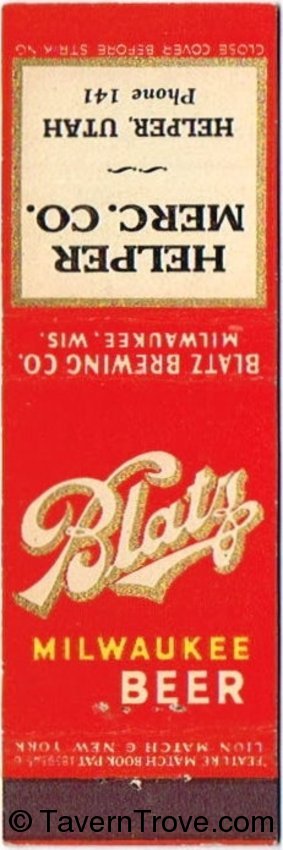 Blatz Milwaukee Beer