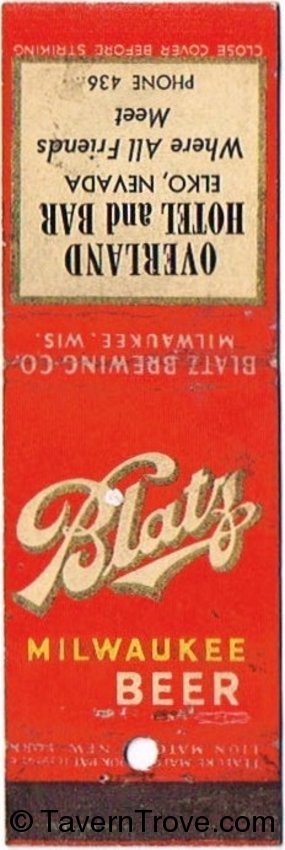 Blatz Milwaukee Beer