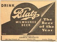 Blatz Milwaukee Beer