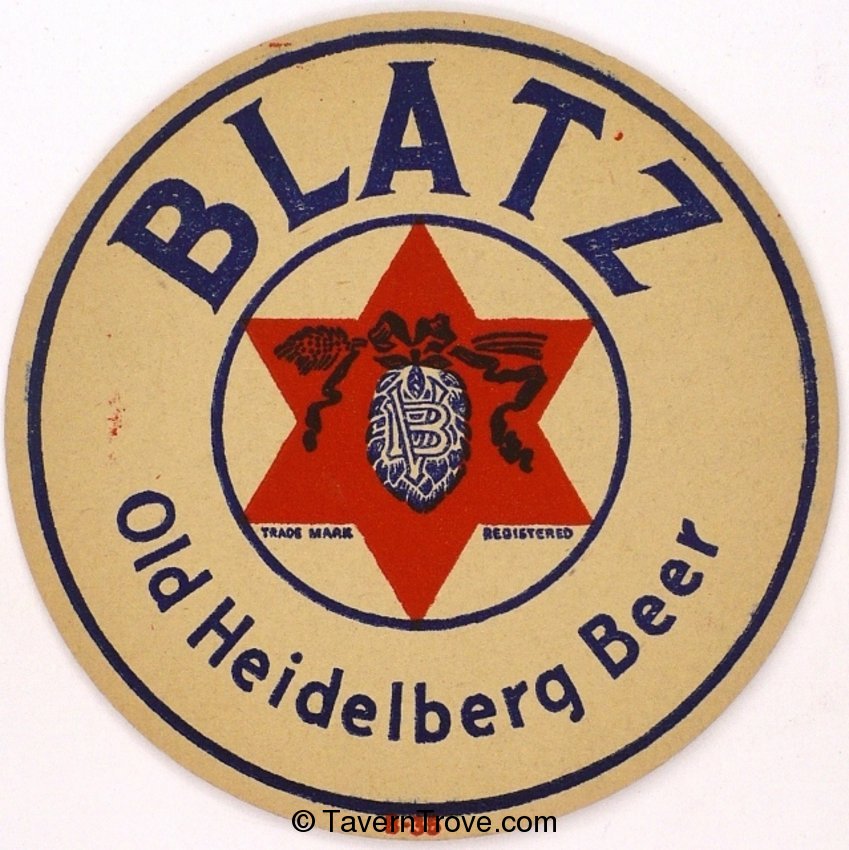 Blatz Old Heidelberg Beer 