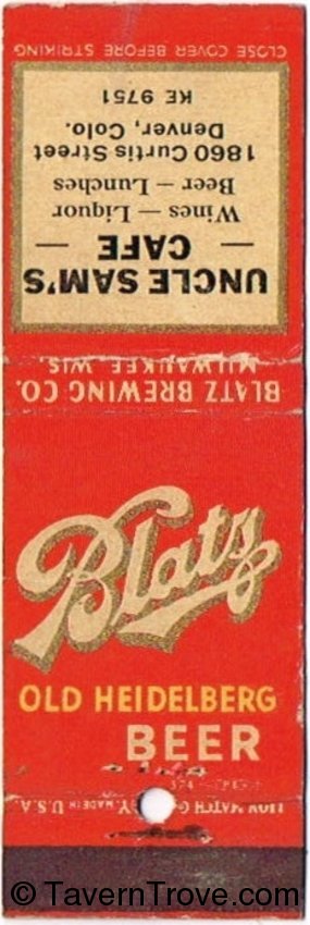 Blatz Old Heidelberg Beer