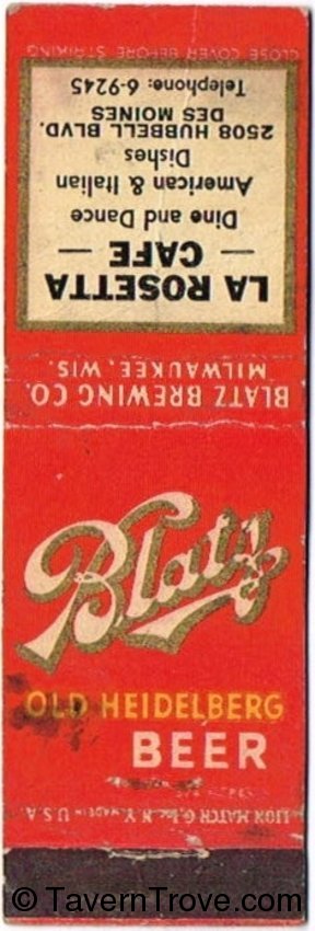 Blatz Old Heidelberg Beer