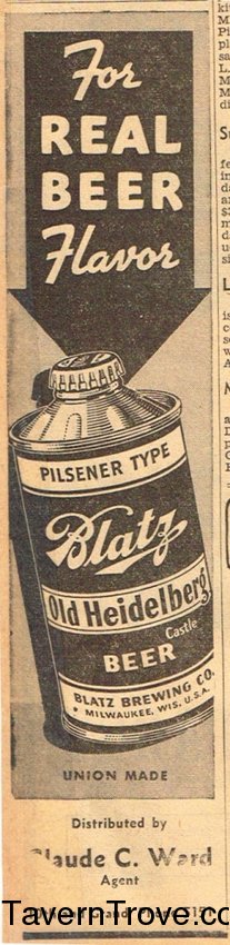 Blatz Old Heidelberg Beer