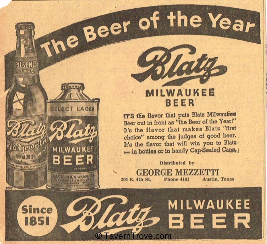 Blatz Old Heidelberg Beer