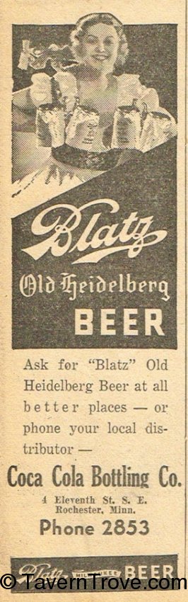 Blatz Old Heidelberg Beer