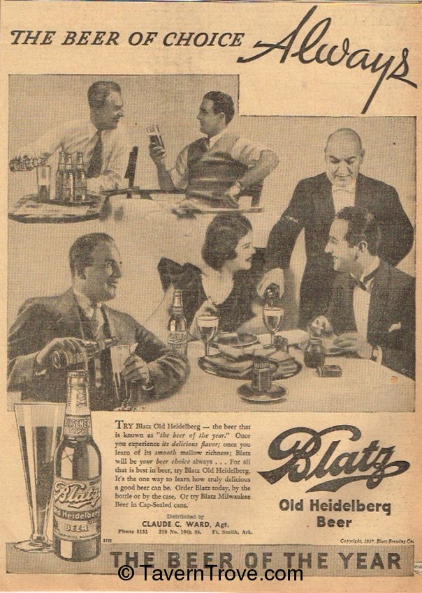 Blatz Old Heidelberg Beer