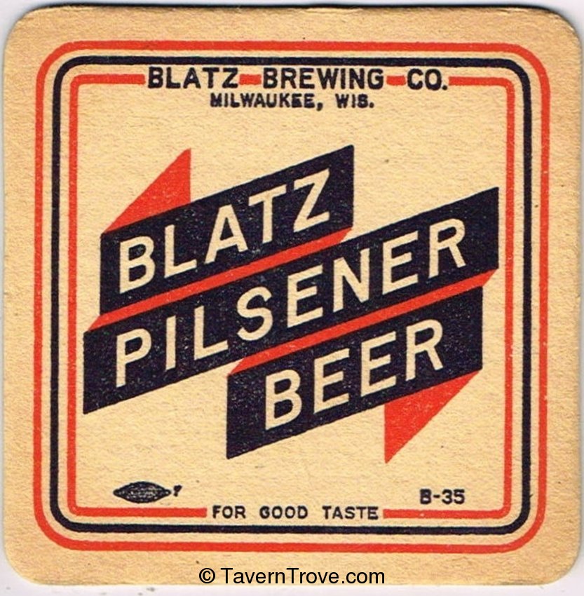 Blatz Pilsener Beer