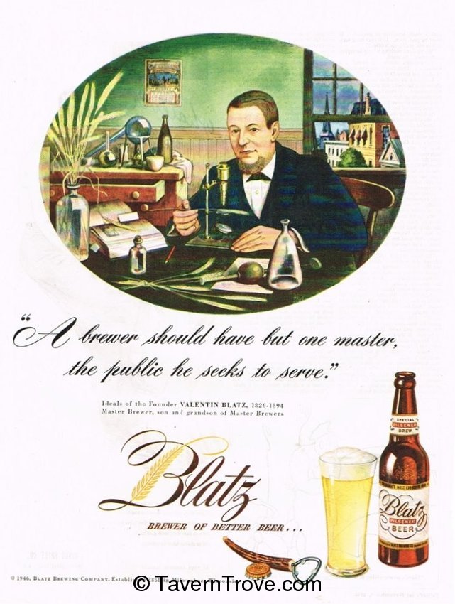 Blatz Pilsener Beer