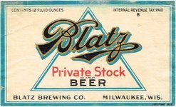 Blatz Private Stock Beer