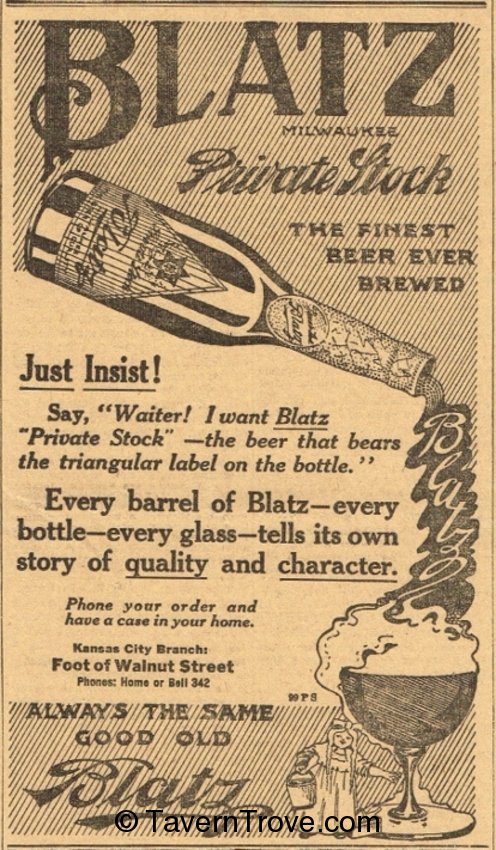 Blatz Private Stock Beer