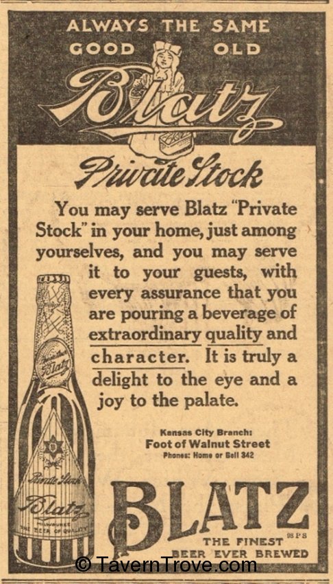 Blatz Private Stock Beer