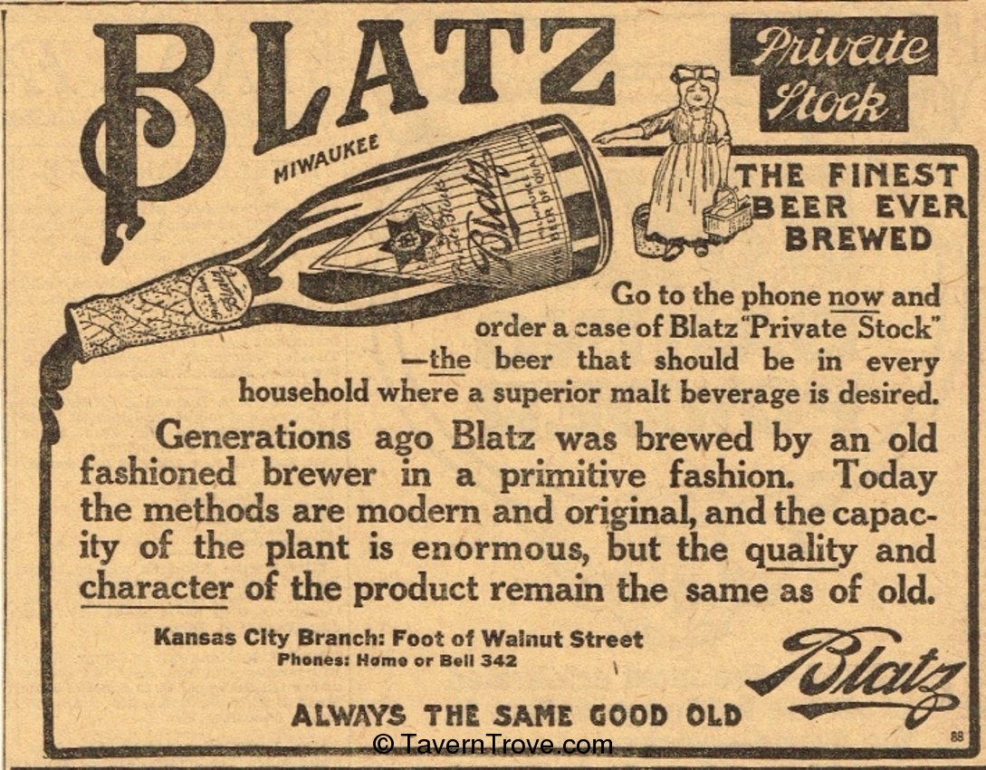 Blatz Private Stock Beer