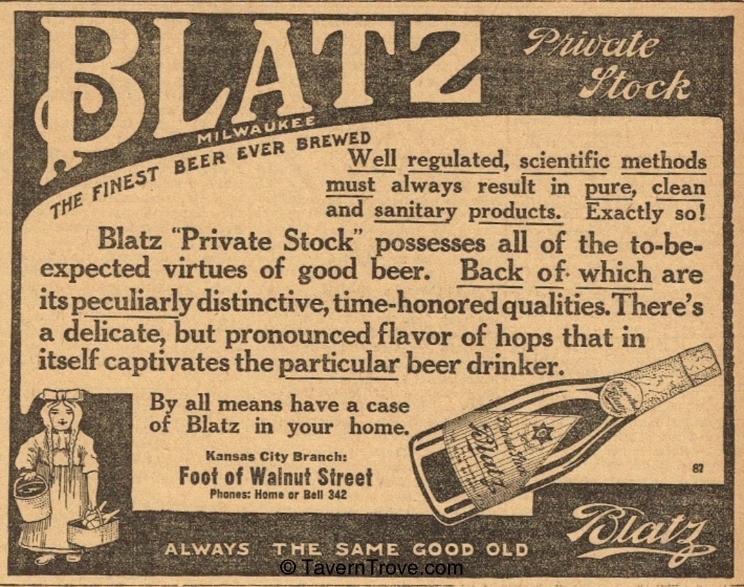 Blatz Private Stock Beer