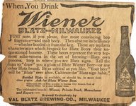 Blatz Wiener Beer